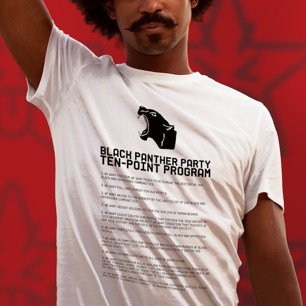 Black Panther Shirt Fred Hampton Shirt BLM Black Lives Matter TShirt Bürgerrechte t-Shirt Black History Shirt Feminist for Social Gerechtigkeit