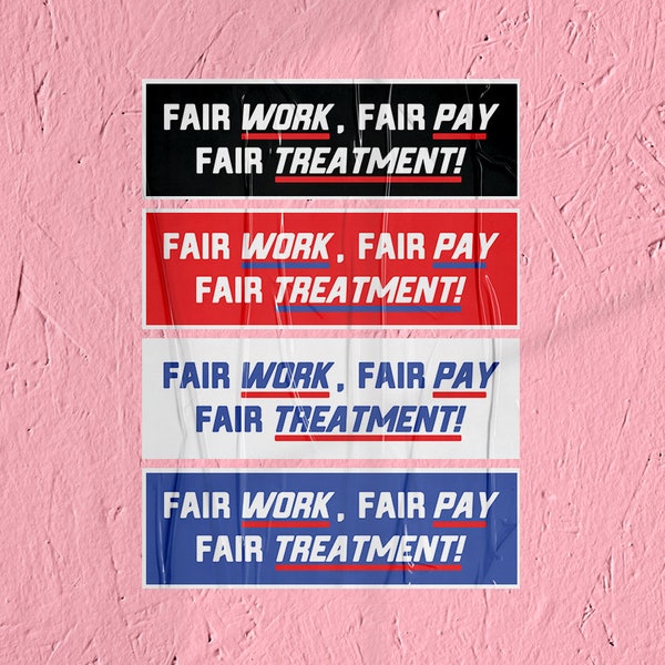 Union Sticker Fair Wage Sticker Union Labor Movement Solidarity Sticker for Working Class Leftist Eat the Rich Sticker Anti-Capitalist decal