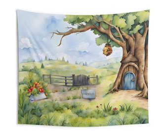 Winnie the Pooh Backdrop Baby shower | 100 Acre Wood Backdrop  | Classic Winnie the Pooh Backdrop | Winnie the Pooh Backdrop Image