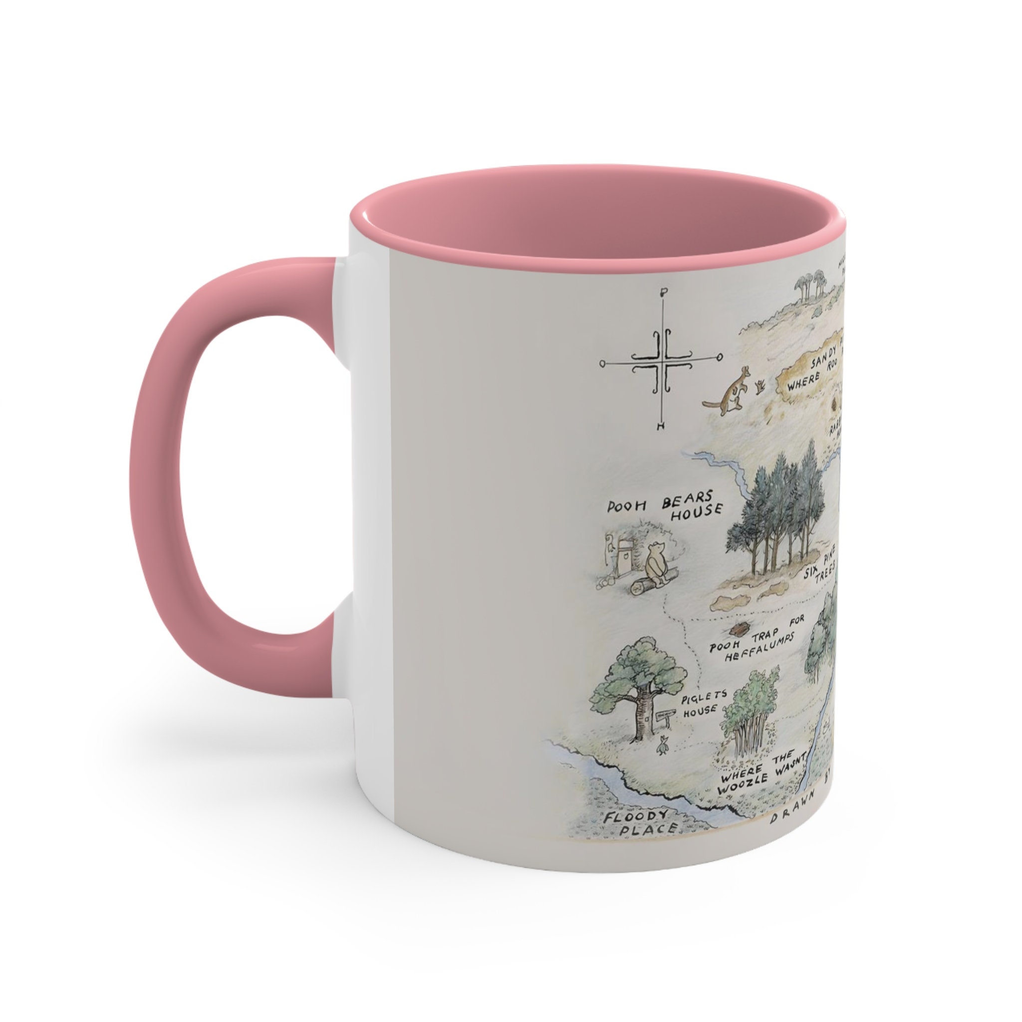 Winnie the Pooh Map Mug Winnie the Pooh Map Cup Winnie the Pooh Mug 11 ...