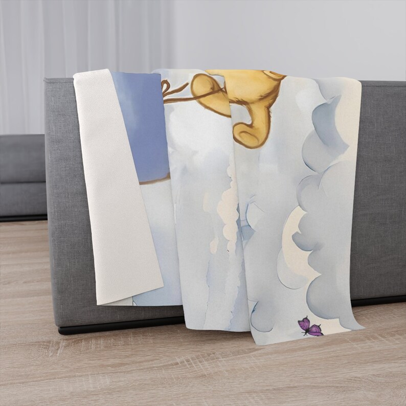 Winnie the Pooh Blanket Adult Winnie the Pooh Sherpa Fleece Blanket