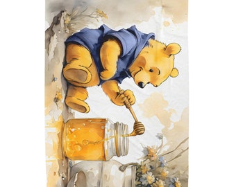 Coperta per bambini classica Winnie the Pooh /Coperta per bambini in peluche vintage / Coperta morbida e grande accogliente / Regalo per bambini, ragazzi e ragazze /