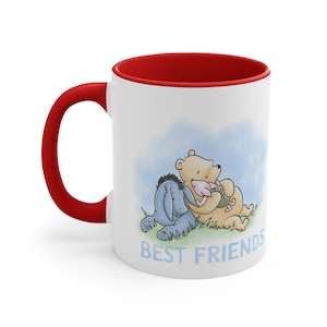 Classic Winnie the Pooh Coffee Mug | Piglet, eeyore | 11 Oz Aesthetic Drinkware | Gift for women, men