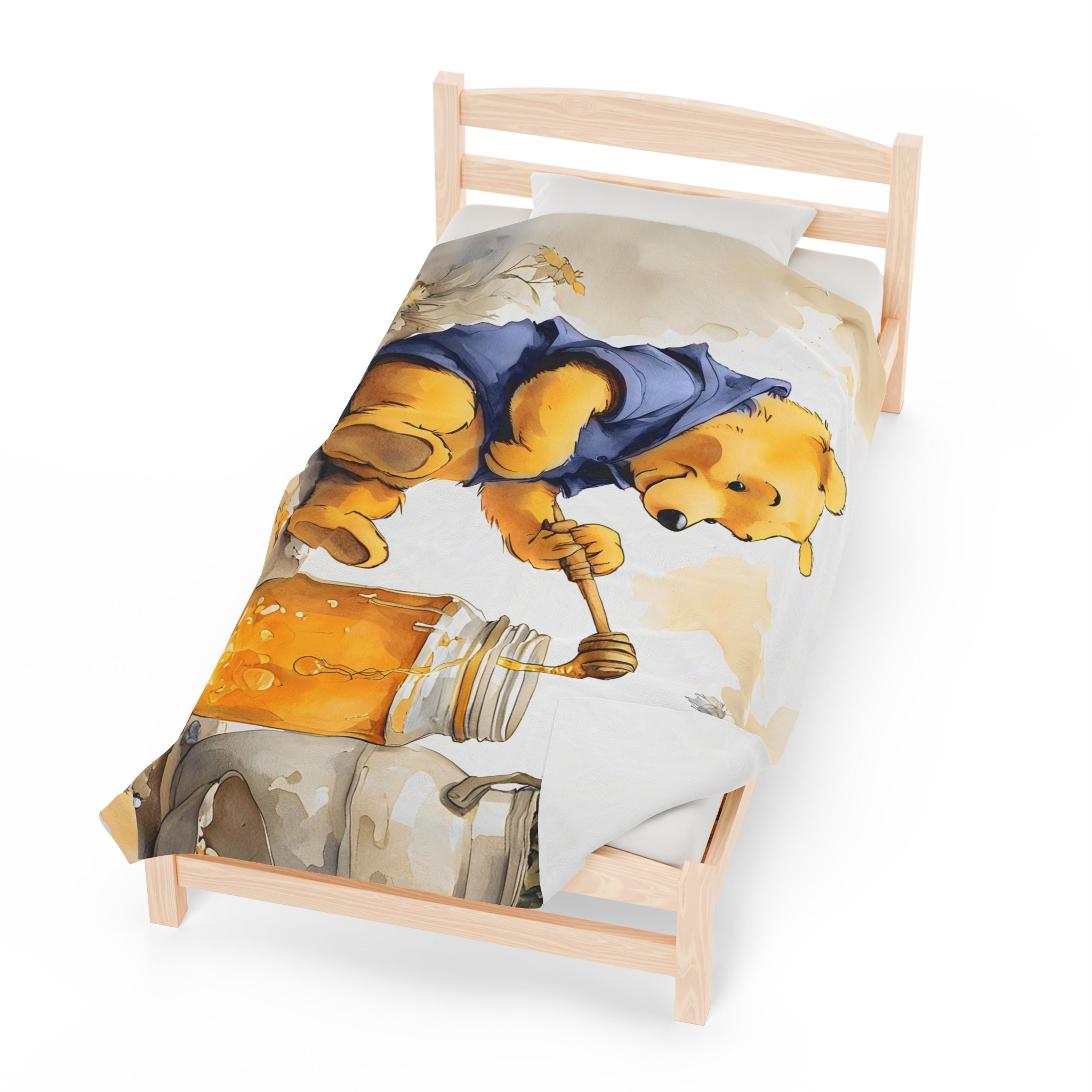 Winnie the Pooh Blanket "just Pooh" Bassinet Crib 100% Pure Cotton 90cm Long X 70cm Wide Winnie the Pooh Blanket "just Pooh" Bassinet Crib 100% Pure Cotton 90cm Long X 70cm Wide