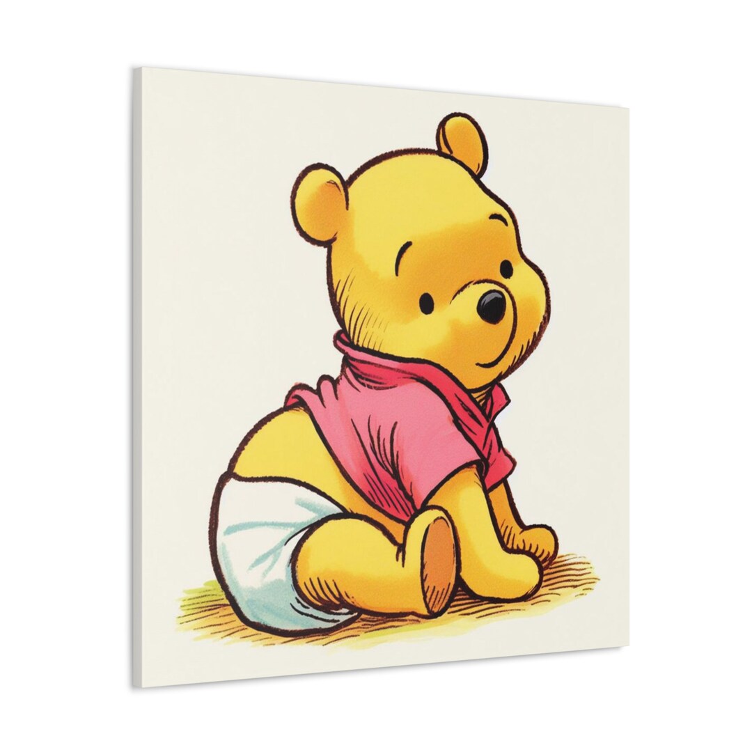 Winnie the Pooh Nursery Wall Art Print Classic Winnie the Pooh Nursery