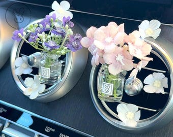 Flower Car Diffuser Vent Clip | Cute Car Air Freshener | Essential Oil Diffuser | Aesthetic Car Accessories | Gift for Her