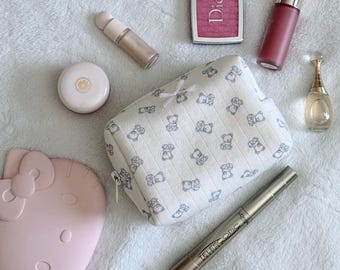 BlueyBear Handmade Coin Pouch - Small Zipper Purse, Mini Wallet for Coins & Cash, Cute Travel Pouch, Mini Makeup Bag, Gift for Her