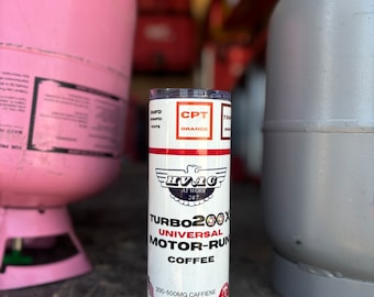 Vaso de café HVAC Turbo: Taza de acero inoxidable de 20 oz con tapa y pajita