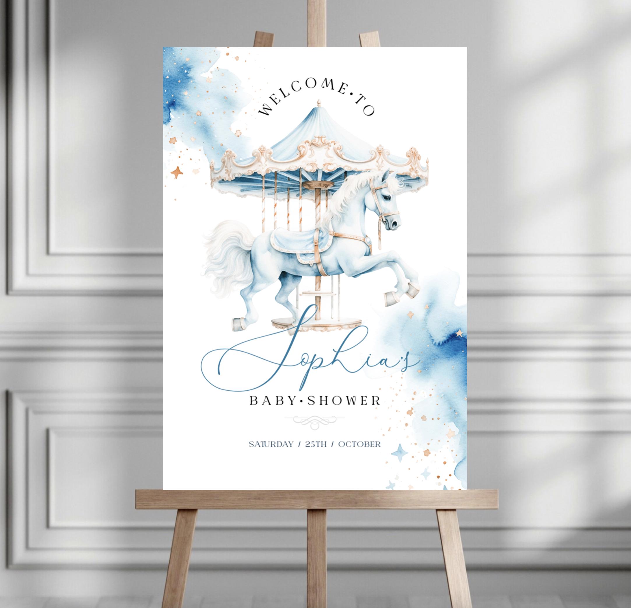 Carousel Diy Carousel Boy Baby Shower Ideas Carousel Baby Shower ...