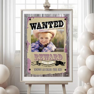 Editable Wanted Poster, Modern Wanted Poster Welcome Party Sign, Wild West Party Poster, Cowboy Party, Outlaw Wanted Sign, Western Party