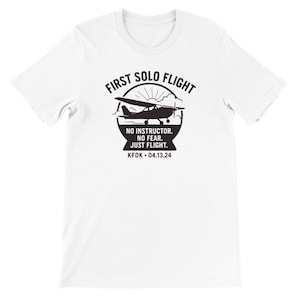 NEW Premium First Solo Flight Shirt | Private Pilot Gift | Flight Instructor | Achievement