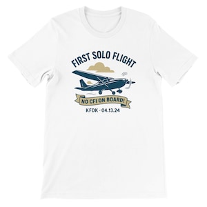 First Solo Flight Shirt | Private Pilot Gift | Student Pilot | Achievement
