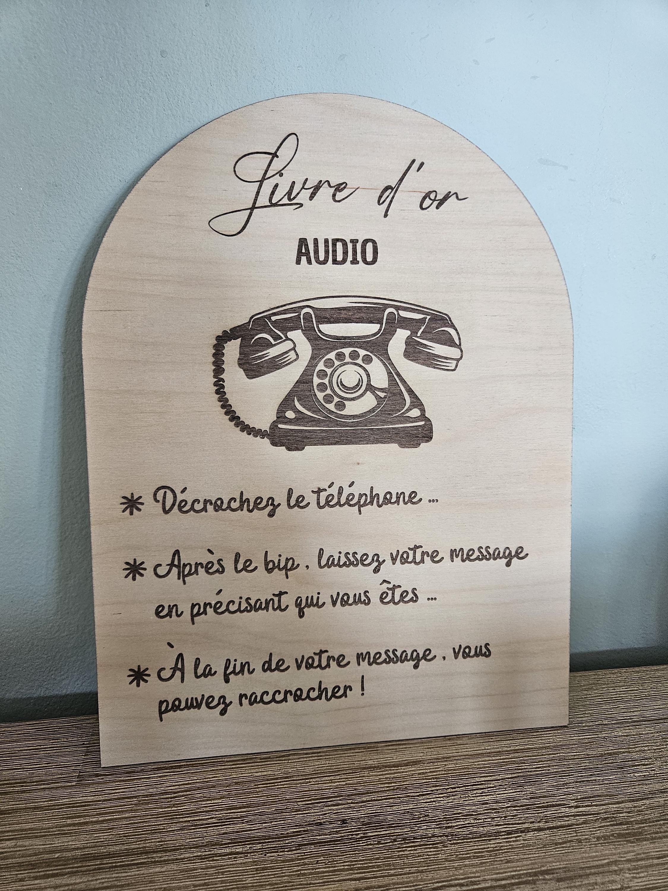 Livre D'Or Audio Téléphone Vintage - Enregistreur De Messages Pour Mariage, Anniversaire