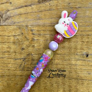 Bunny with Easter Egg Beaded Pen