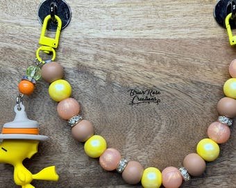 Woodstock Purse Charm | Bag Charm | Strap | Necklace | Chain