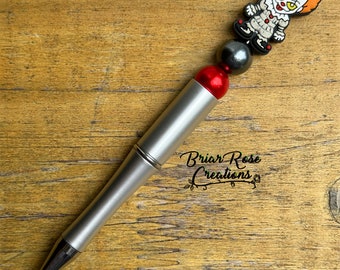 Scary Clown Beaded Pen