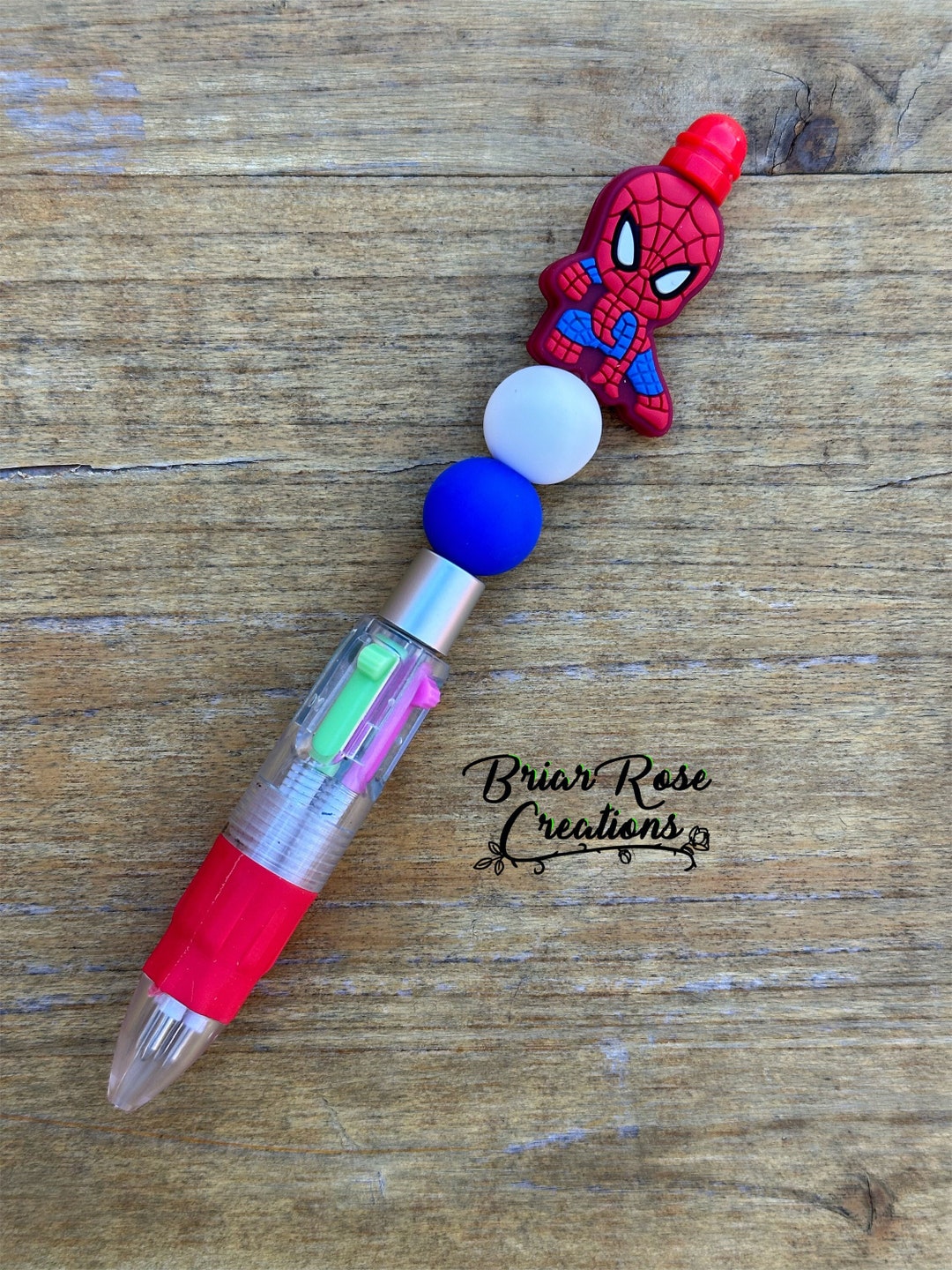 Spider Guy Multi Ink Colored Pen - Etsy