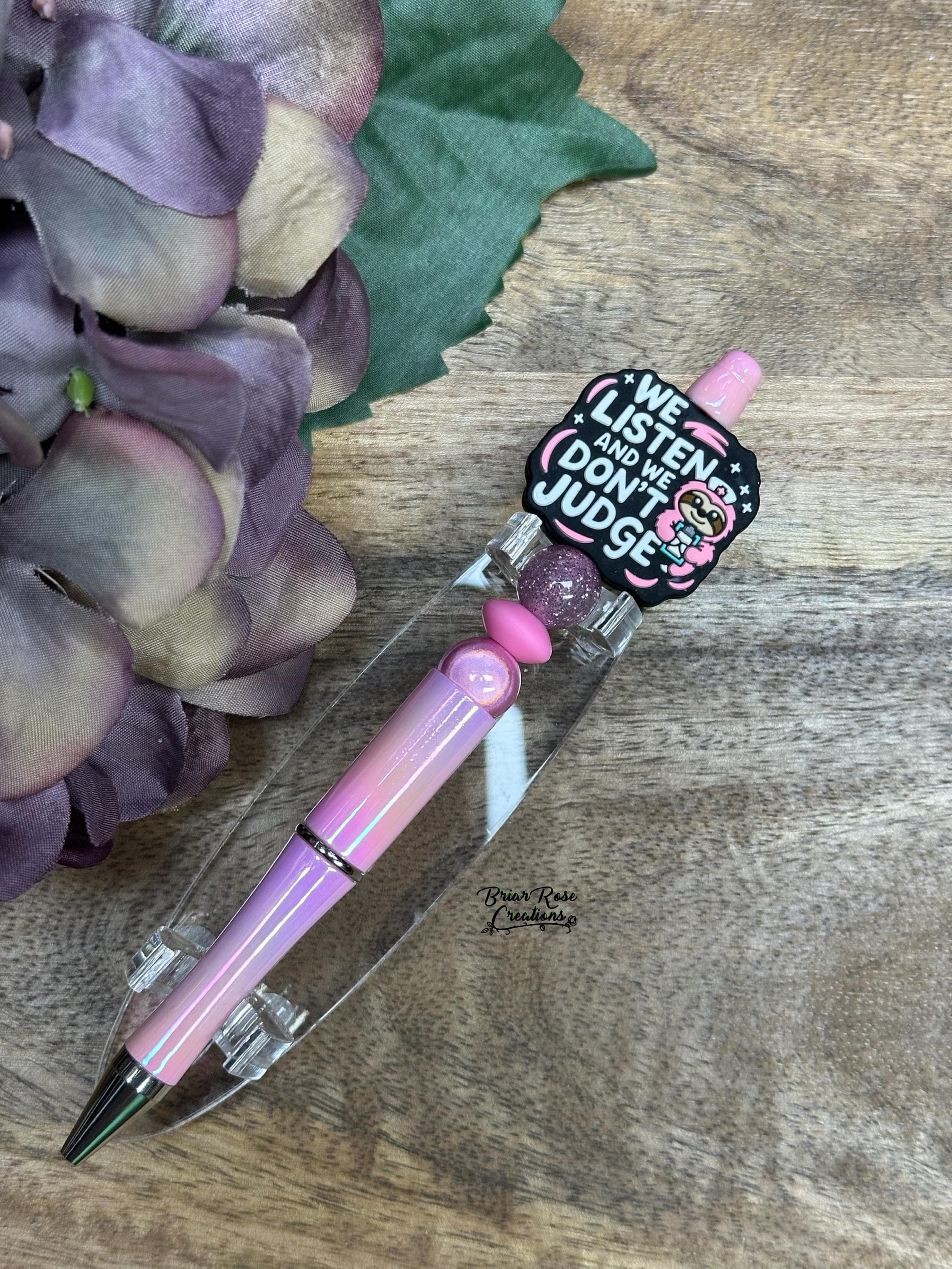 We Listen and We Don We Listen and Don’t Judge Bead Pens main image 1