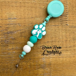 Dog and Cat Paw Badge Reel