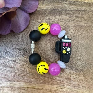 Teacher Tumbler Cup Handle Charm | Bag Charm