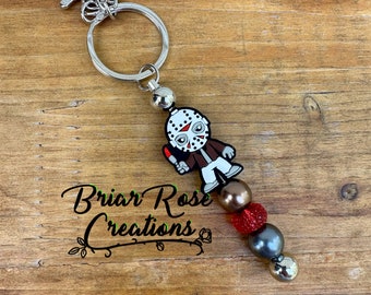 Hockey Mask Guy Keychain
