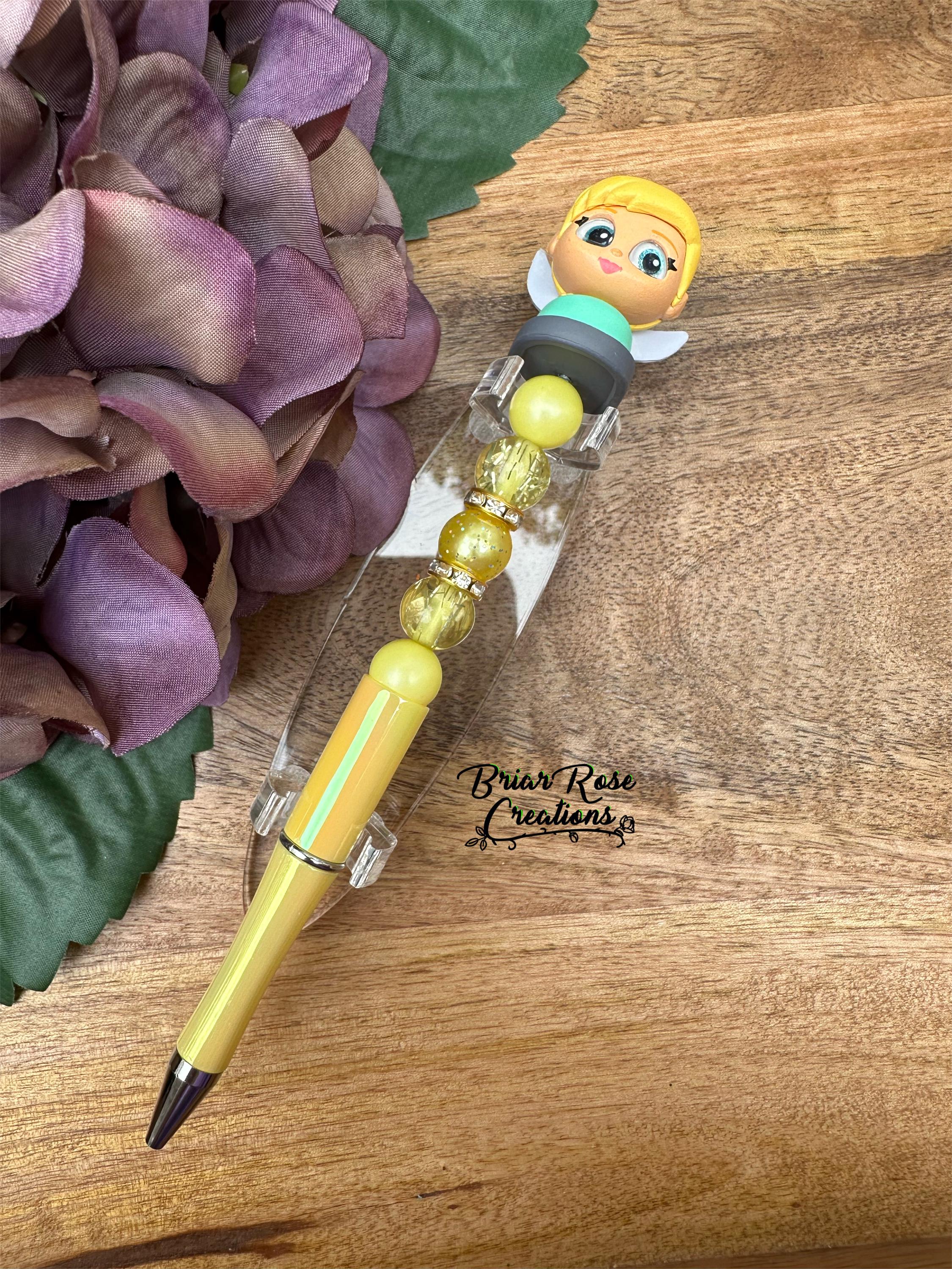 Tinkerbell Beaded Pen | Doorables Pen Topper - Etsy
