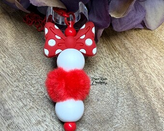 Polka Dot Bow {Small} Charm | Cup | E-Reader | Bag | Zipper Pull | Tumbler