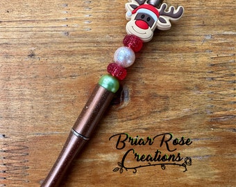 Reindeer Beaded Pen