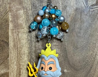 King Triton Purse Charm