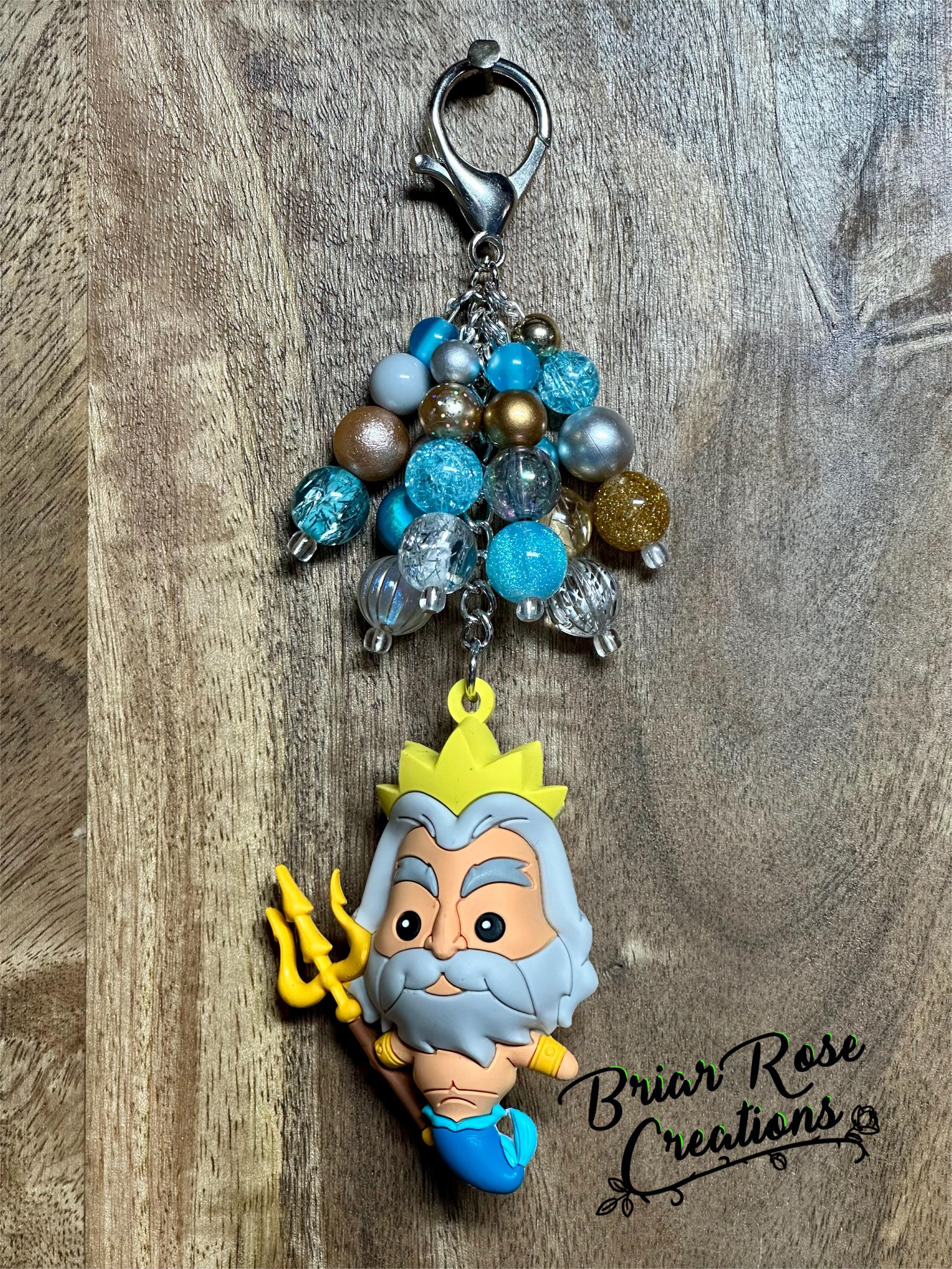 King Triton Purse Charm - Etsy