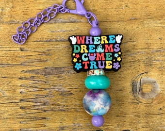 Where Dreams Come True Cup Handle Charm | Bag Charm