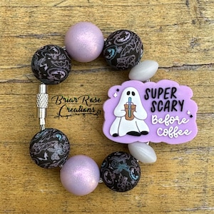Super Scary Before Coffee Cup Handle Charm | Bag Charm