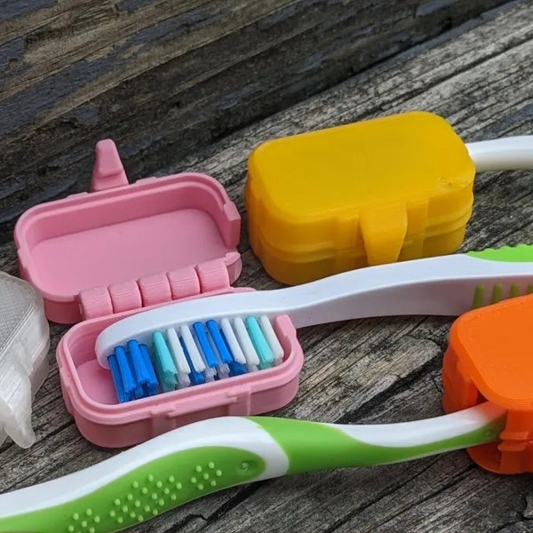 Reusable Toothbrush Travel Case - Your Portable Dental Hygiene Toothbrush Cover /holder, Essential Travel Accessory and Toothbrush Organizer