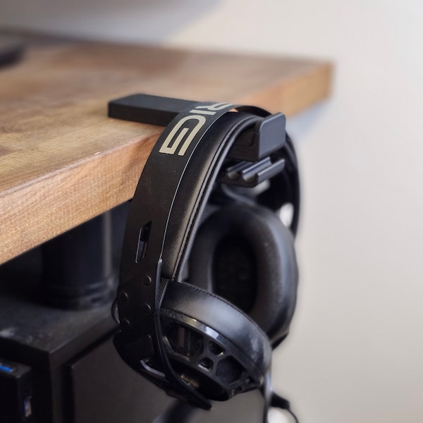 Gaming Headphone Hanger for Desk | Headset Holder with Clamp Mount | Space-Saving Gaming Accessory