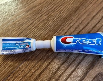 Toothpaste Transfer Tool: Travel Size Refill Tube - Crest & Colgate Compatible (Set of 2)
