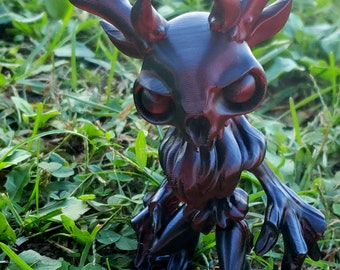 Articulated Wendigo Fidget Toy, Hauntingly Eerie Articulating 3D Printed Mythical Creature, Collectible for Horror Enthusiast