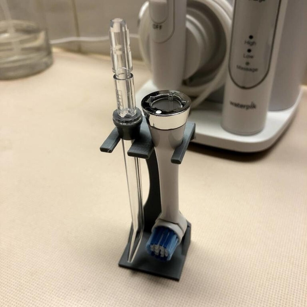 Waterpik Toothbrush Head & Flosser Stand Minimalistic Etsy