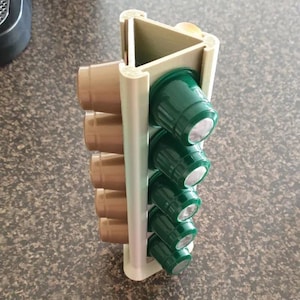 Compact Nespresso Capsule Holder - Space-Saving Coffee Pod Organizer (Holds 15) | Coffee Capsule Storage | Nespresso Pod Stand