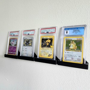 Exhibidor de tarjetas clasificadas TCG para montar en la pared / Exhibidor seguro para PSA, CGC y cargadores superiores. Organícelo como desee.