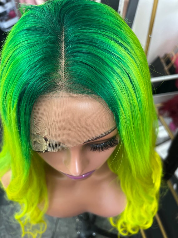 Green human wig hotsell
