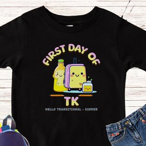 First day of TK,First Day of School Shirt for Teacher tShirt back to school tee Teacher group Shirt Gift For Teacher TK school Tee, tk crew