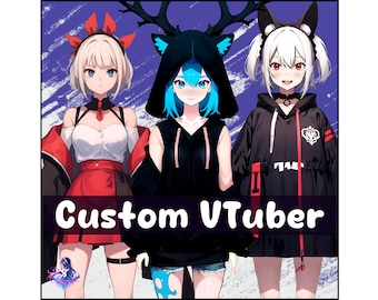 Custom VTuber Live2D Model Vtuber Commission Rigging Full-Half body Vtube Studio VTuber design Streamer Special Commission