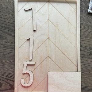 Interchangeable Address Plaque- DIY