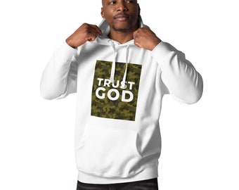 Trust God Camo Premium Hoodie