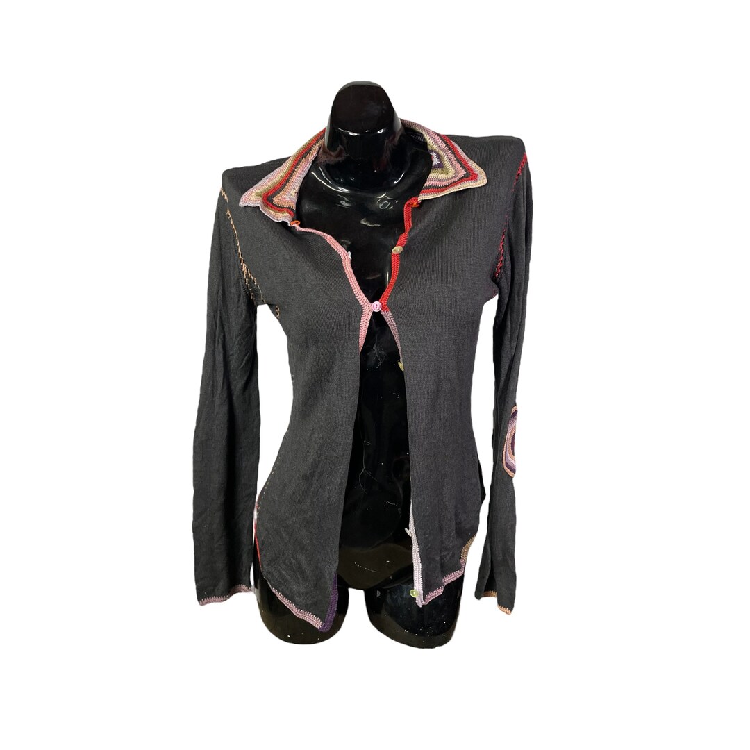 Rare Y2k Handmade Relais Knitwear Button up Sweater/ Jumper/ Etsy