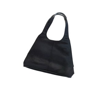 Vintage Nine West Black Shoulder Bag 90s Purse Faux Leather Y2K Handle Croc  Zip