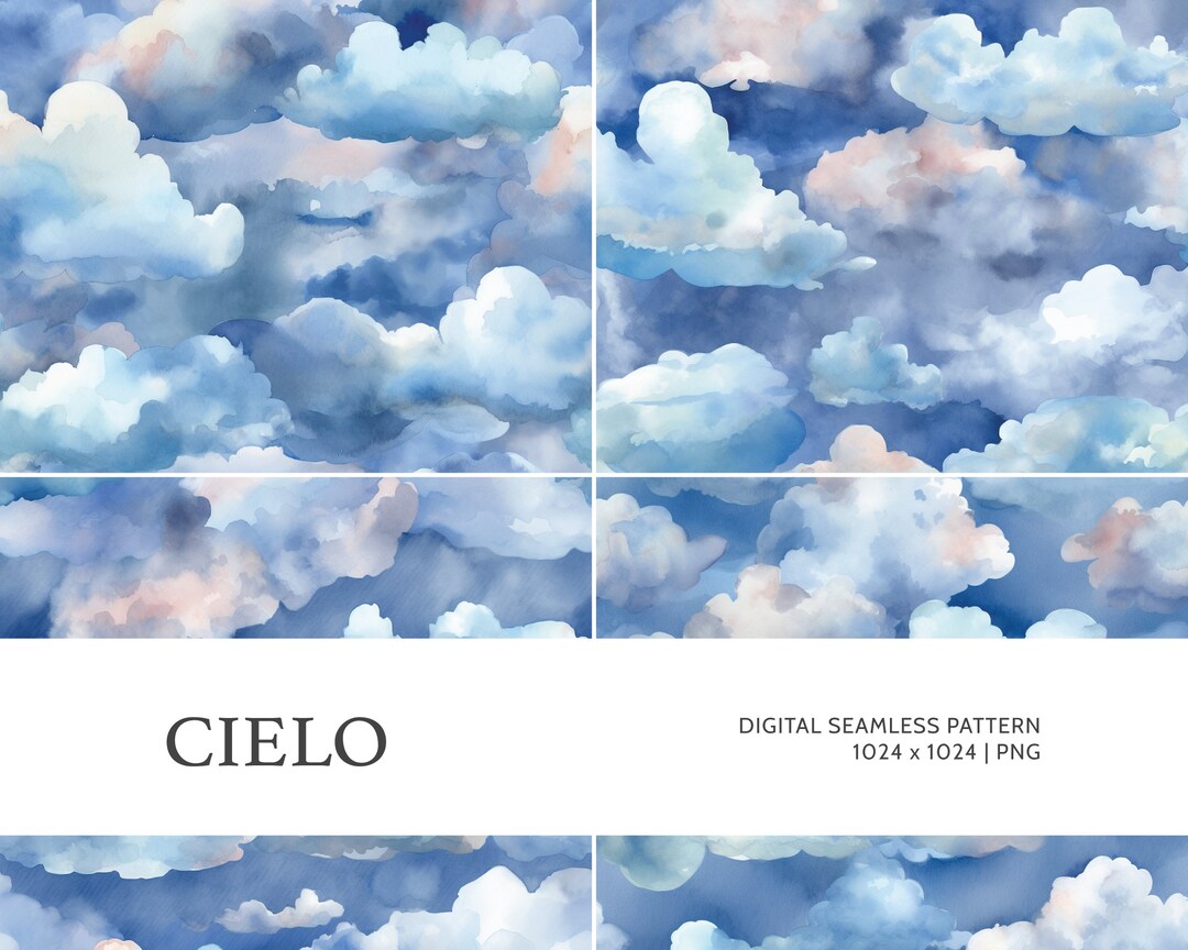 Pattern Cielo Cielo | Digital Seamless Pattern, Tiling Pattern, Wallpaper | Boho ...
