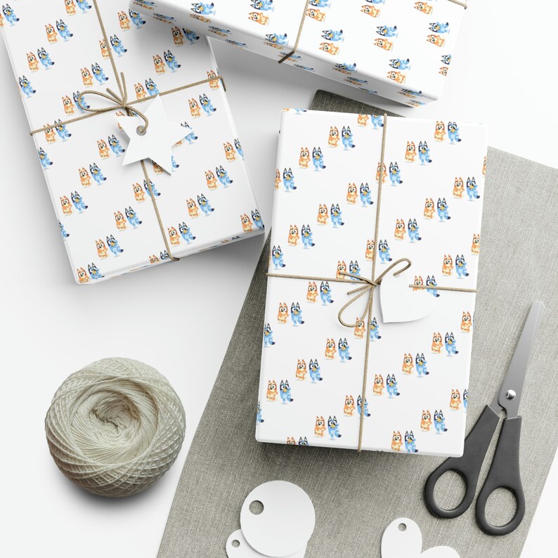 Bluey Wrapping Paper, Bluey Birthday, Bluey Gift, Bingo Wrapping Paper