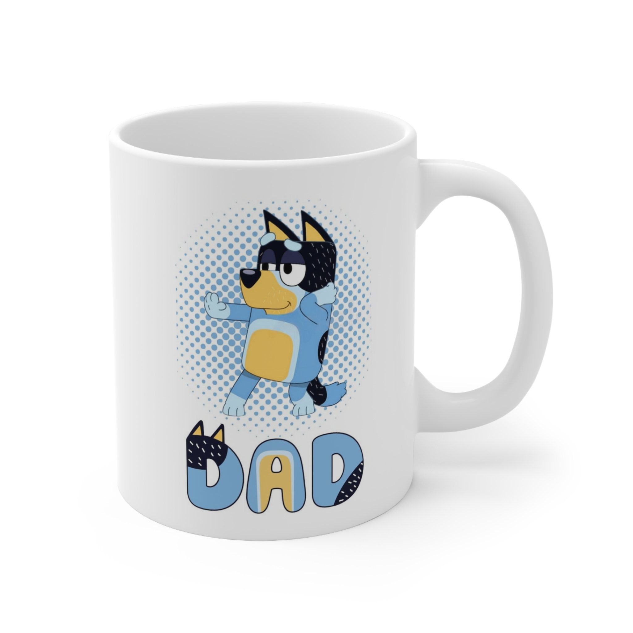 Personalised Bluey Best Dad Ever Mug - Teeholly