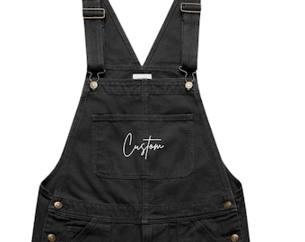 Personalized overalls| Custom Canvas Overalls | Heavyweight Duck Cotton | Outdoor, Camping, Overland-Ready Workwear| Embroidered Gift